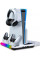 Подставка PS5 охлаждающая с зарядкой 2 контроллеров RGB вентилятор 3 USB порта держатель для консоли и геймпадов и аксессуаров