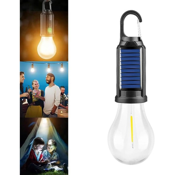 Кемпинг лампа AND HA-112 LED аккумуляторная с солнечной зарядкой USB 3 режима освещения