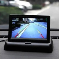 Монитор автомобильный для камеры заднего вида A-101 TFT LCD экран 4.3 дюйма HD с LED подсветкой складной