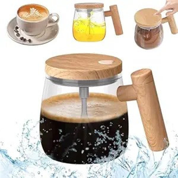 Автоматическая чашка мешалка Coffee Stirring Cup AND896 кружка с миксером крышкой 400 мл для напитков
