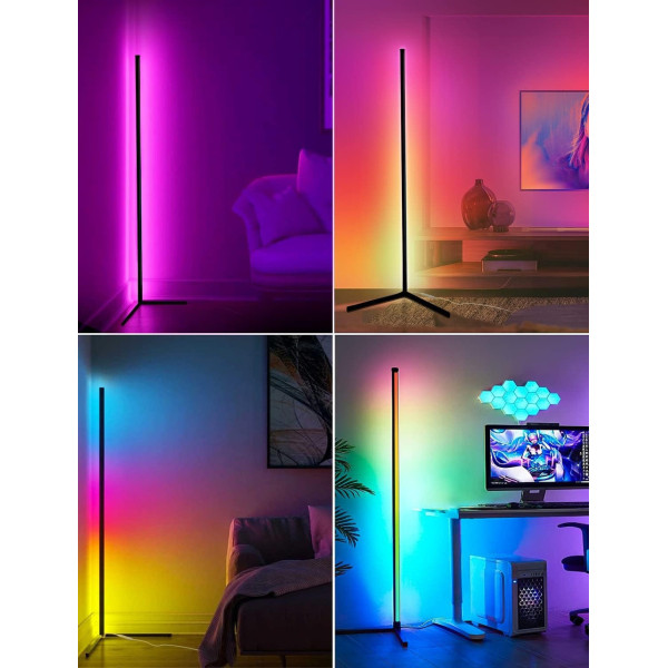 Светодиодный торшер RGB HA-10 HA-100 1,4 м напольный с пультом для спальни и гостиной