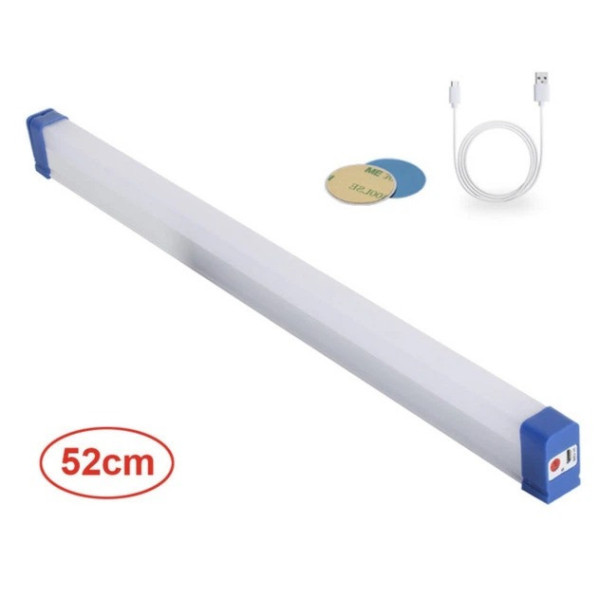 Магнитная LED подсветка Флейта 52 см аккумуляторная для шкафа кухни коридора