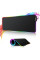 Геймерский коврик XL-1747 RGB 30×70 см для мыши и клавиатуры большой