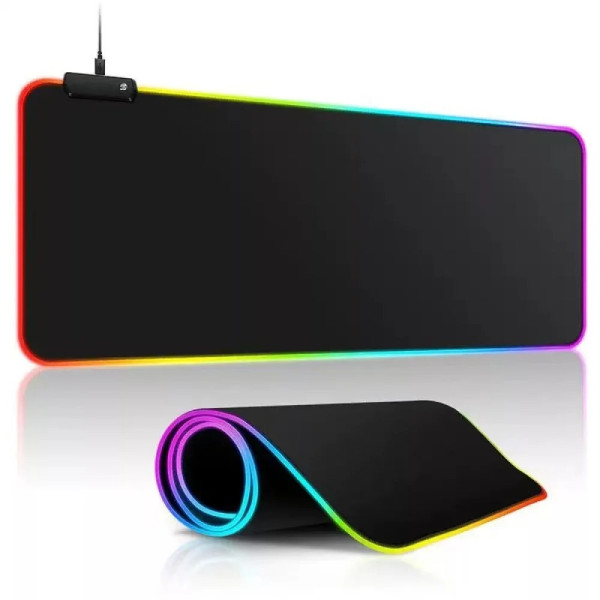 Геймерский коврик XL-1747 RGB 30×70 см для мыши и клавиатуры большой
