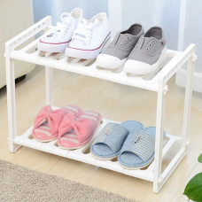 Полка-органайзер Kitchen Rack 38–70 см, регулируемый стеллаж для хранения под раковину на кухне, белый