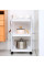 Пластиковая этажерка Kitchen Storage Rack на колесах 3 яруса для хранения в кухне ванной и офисе 41×25×72 см
