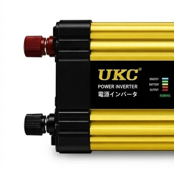 Инвертор напряжения KSM 1000W 12V LCD + 2 USB преобразователь 12В 220В автомобильный с экраном