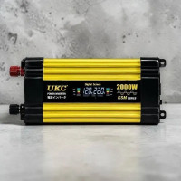 Инвертор напряжения KSM 2000W 12V LCD + 2 USB преобразователь 12В 220В автомобильный с экраном