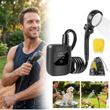 Душ портативный Electric Outdoor Shower с аккумулятором 2400 mAh LED дисплеем температуры USB зарядкой