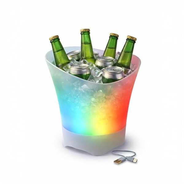 Барное ведро Bucket Light LED Bluetooth колонка USB для охлаждения напитков и вечеринок дома 110з