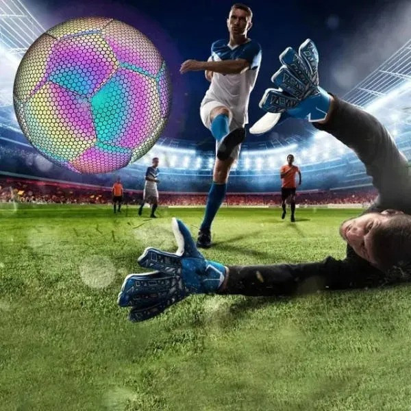 Голографический мяч BRIGHT BALL No5 светоотражающий TPU EVA спортивный тренировочный мяч футбол 110з