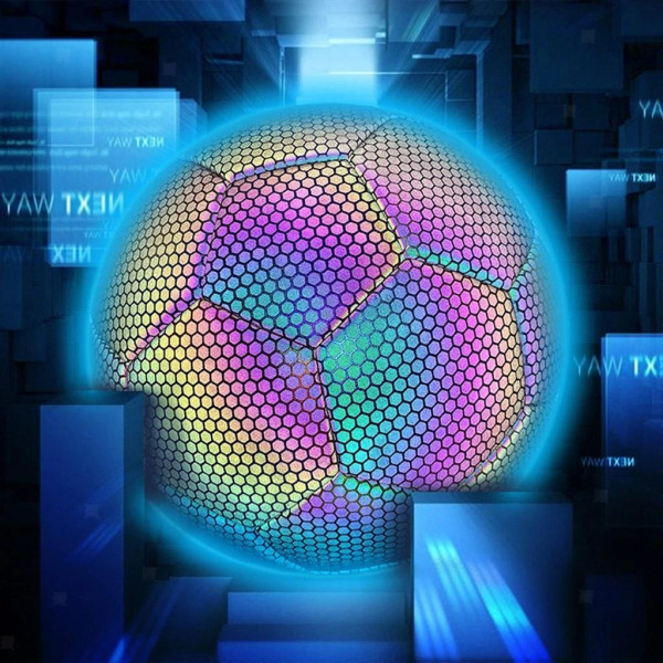 Голографический мяч BRIGHT BALL No5 светоотражающий TPU EVA спортивный тренировочный мяч футбол 110з