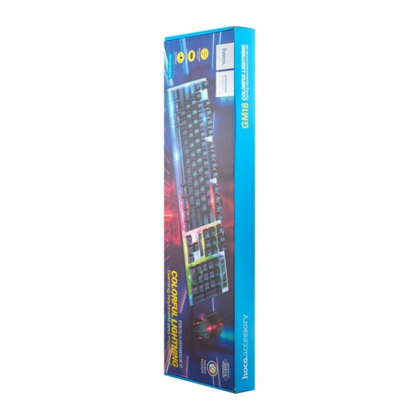 Геймерский набор HOCO GM18 клавиатура мышь RGB проводной 104 клавиши для игр