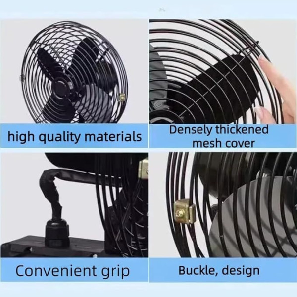 Вентилятор Lithium Electric Fan 8" кемпинговый аккумуляторный переносной черный