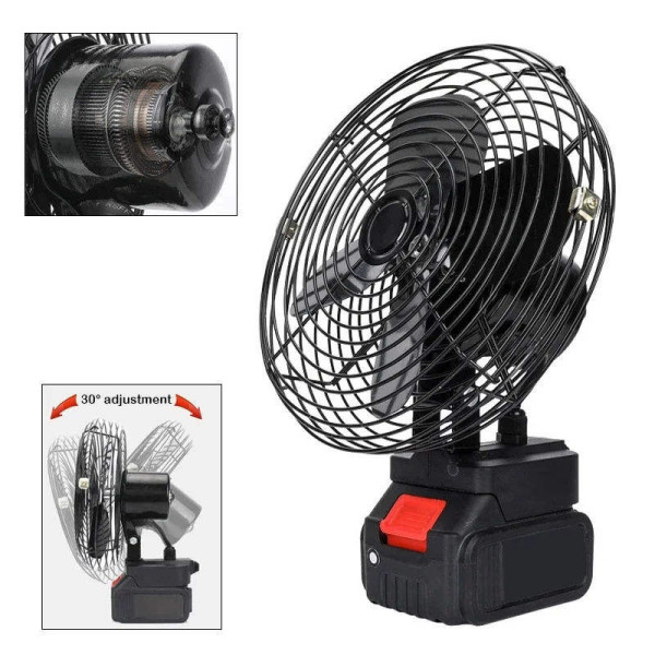 Вентилятор Lithium Electric Fan 8" кемпинговый аккумуляторный переносной черный