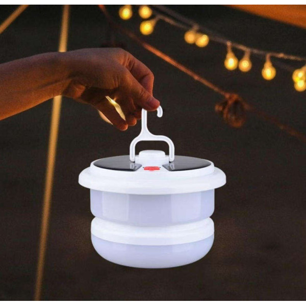 Кемпинговый светильник BL YX669 солнечный RGB LED 10 м подвесной фонарь аккумуляторный