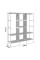 Шкаф тканевый Storage Wardrobe 88130 складной с 8 полками и 3 секциями органайзер для вещей