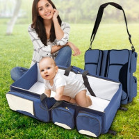 Дорожная кроватка трансформер Baby Room, сумка люлька и переноска для новорожденных 0–12 месяцев, розовая