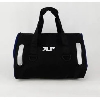 Сумка спортивная JLP 39×38×23 см дорожная с синими вставками вместительная для спорта и путешествий