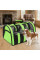 Переноска For Friends GREEN paws M 41×25×26 см для собак и котов дышащая сумка