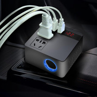 Преобразователь напряжения 150 Вт автомобильный с 3 USB портами и адаптером прикуривателя 12В/24В