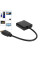 Переходник HDMI на VGA и AV с аудио конвертер для монитора проектора Full HD черный