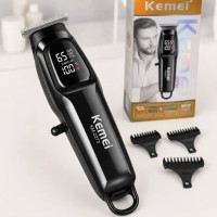 Машинка для стрижки Kemei KM-2273 универсальная машинка аккумуляторная с USB зарядкой и 3 насадками до 180 минут