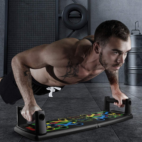Доска для отжиманий 14 в 1 Push Up Board с упорами, тренажер для груди, плеч, спины и трицепса