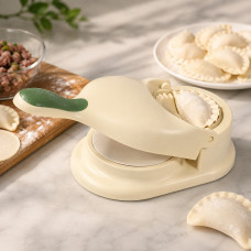 Форма для пельменей и мантов 2 в 1 с ручкой, пластиковая кухонная форма для быстрого приготовления домашних вареников