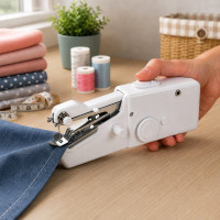Портативная ручная мини швейная машинка FHSM Handy Stitch, аккумуляторная машинка для быстрого ремонта и шитья одежды
