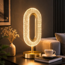 Настольная аккумуляторная лампа Creative Table Lamp 16 с кристаллами, сенсорный светильник 3 режима свечения USB