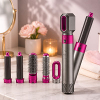 Мульти-тайлер 5в1 Hot Air Styler фен-щетка для волос с насадками для завивки, выпрямления и объема