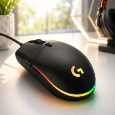 Игровая мышь G102 Lightsync USB ведущая для ПК и ноутбука, геймерская компьютерная мышка с LED подсветкой
