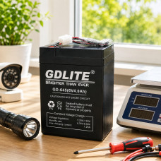 Аккумулятор 6V GD-645 4.5Ah свинцово-кислотный герметичный для детских машинок, весов, фонарей и систем сигнализации