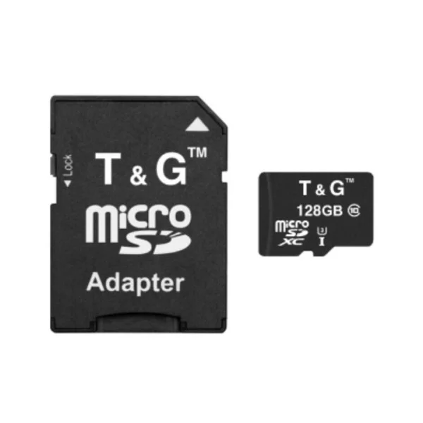 Карта памяти Micro SDXC 128 Гб Class 10 T&G адаптер